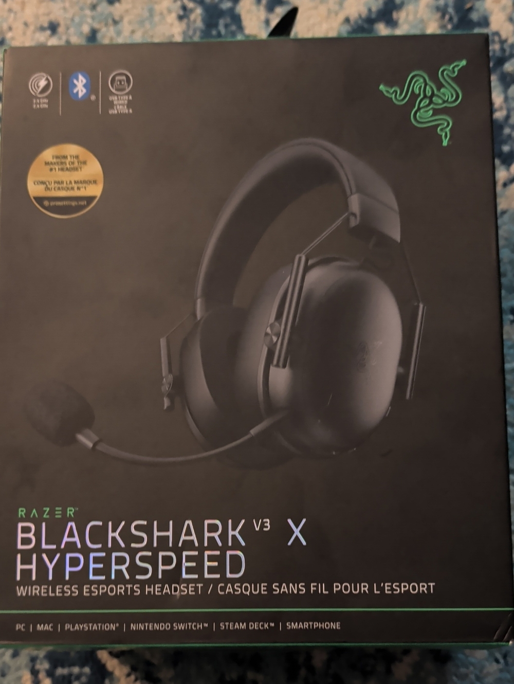 Razer BlackShark V3 X Hyperspeed Wireless Over-the-Ear Gaming Headset for Xbox,